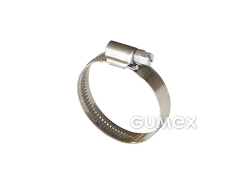 Schelle ANACONDA W4, 12-20/12mm, Sechskantschraube C7, Band, Schellenkopf, Schraube Edelstahl, 